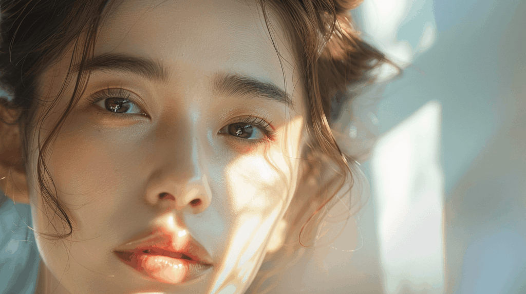 敏感肌であっても、睡眠の見直しと「整えてから、攻める」ケアによって、内側から澄んだハリを取り戻したラミドラボーテの理想的な肌。